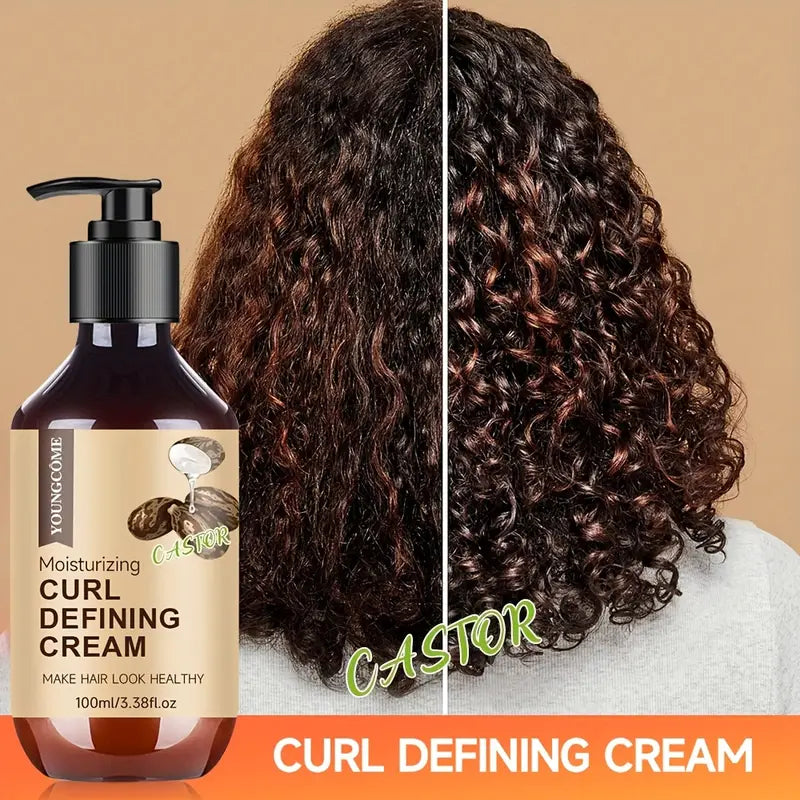 YOUNGCOME Crema Rizadora Nutritiva con Ricino